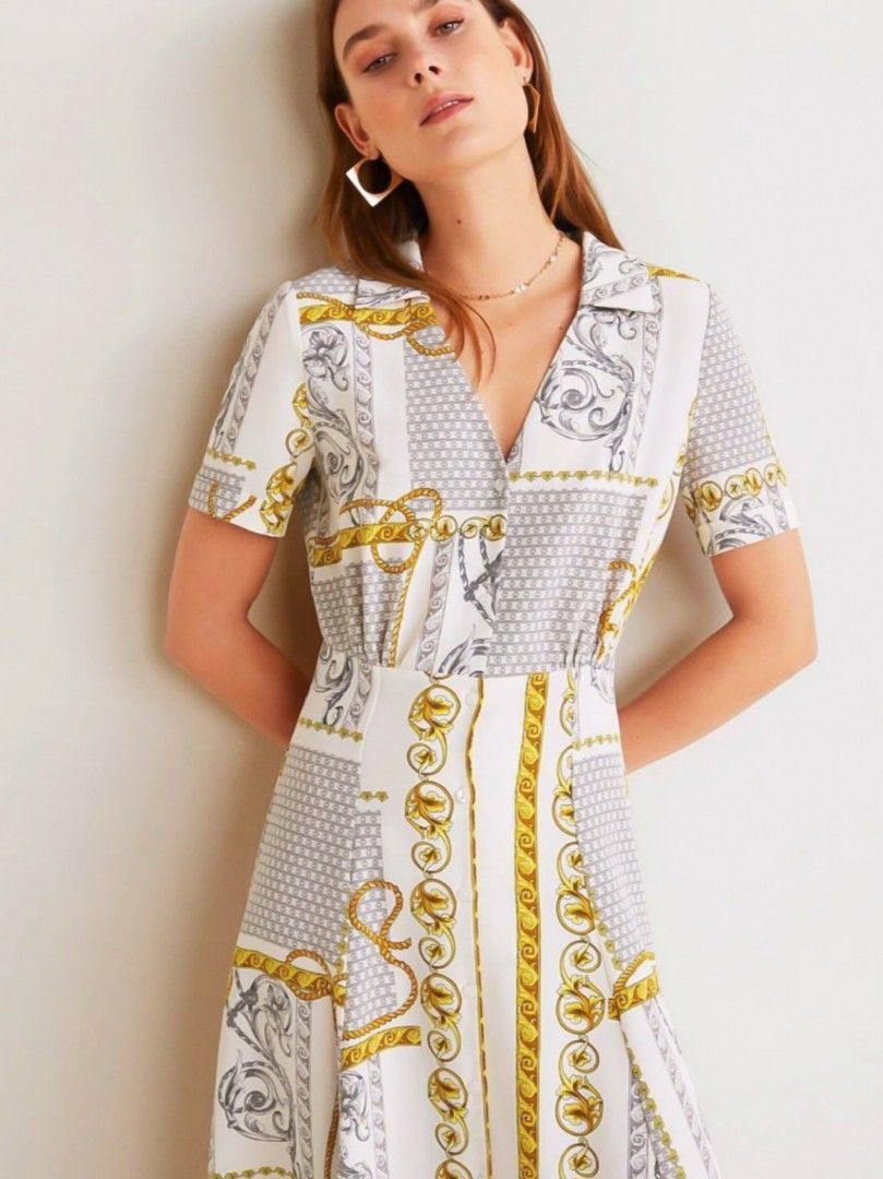 Mango chain dress best sale
