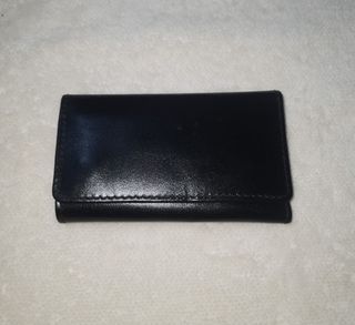 Missy's Black Leather Card and Key Holder Wallet