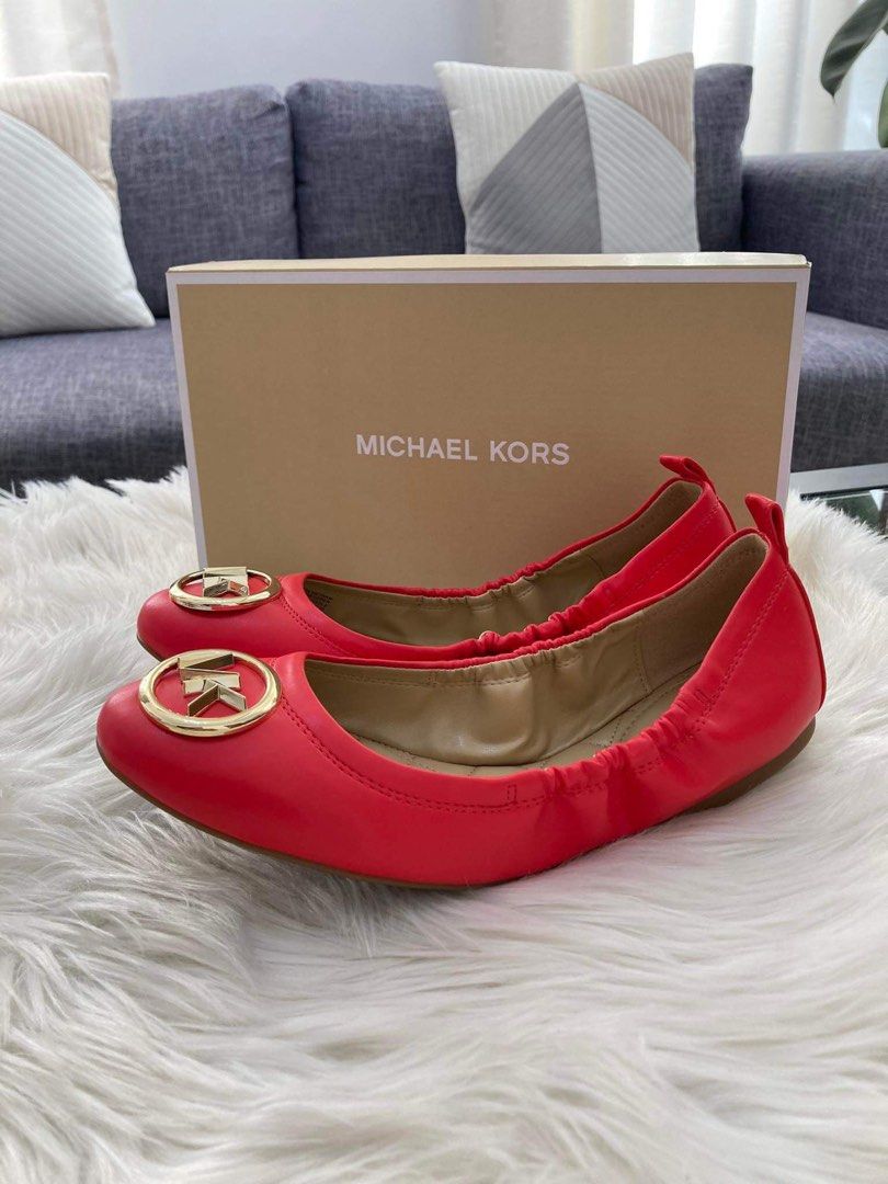 MK Carmen Ballet Flats In Red Size 6 7 8 Women s Fashion Footwear Flats Sandals on Carousell