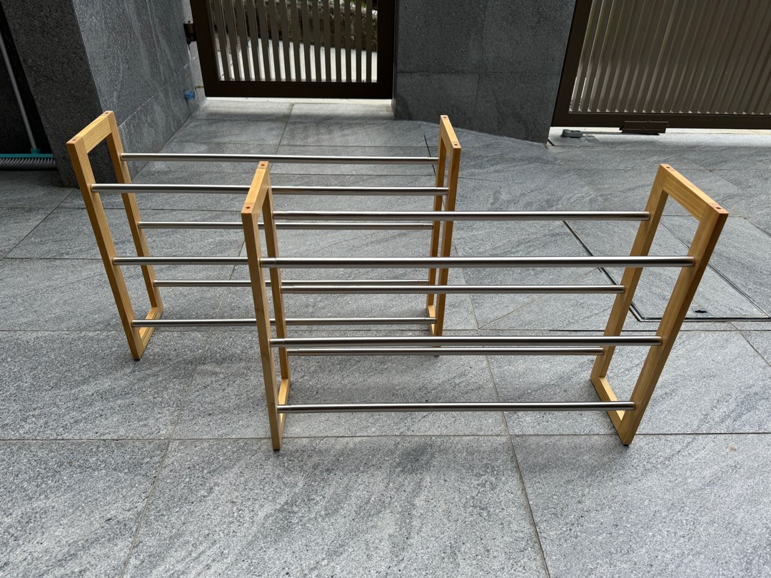 Muji Telescopic Shoe Rack, Furniture & Home Living, Furniture, Shelves ...