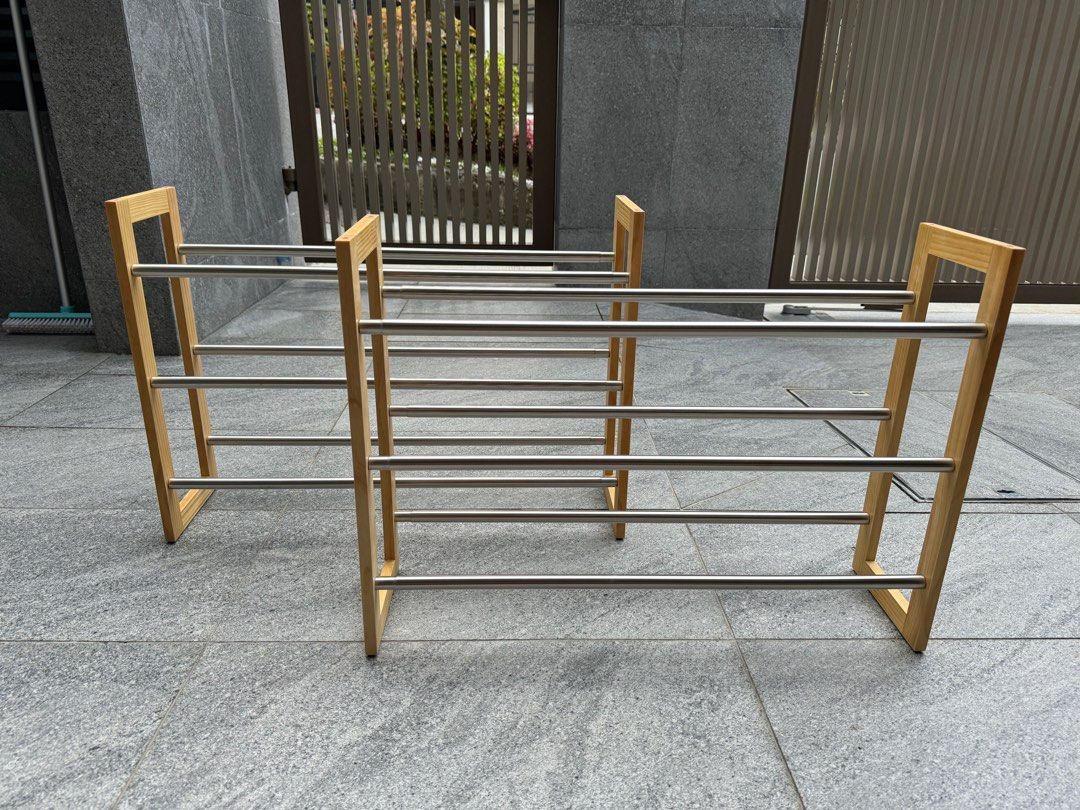 Muji Telescopic Shoe Rack, Furniture & Home Living, Furniture, Shelves ...