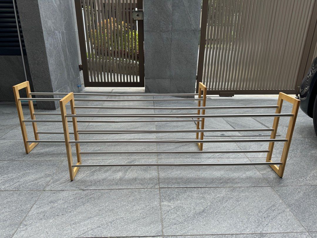 Muji Telescopic Shoe Rack, Furniture & Home Living, Furniture, Shelves ...