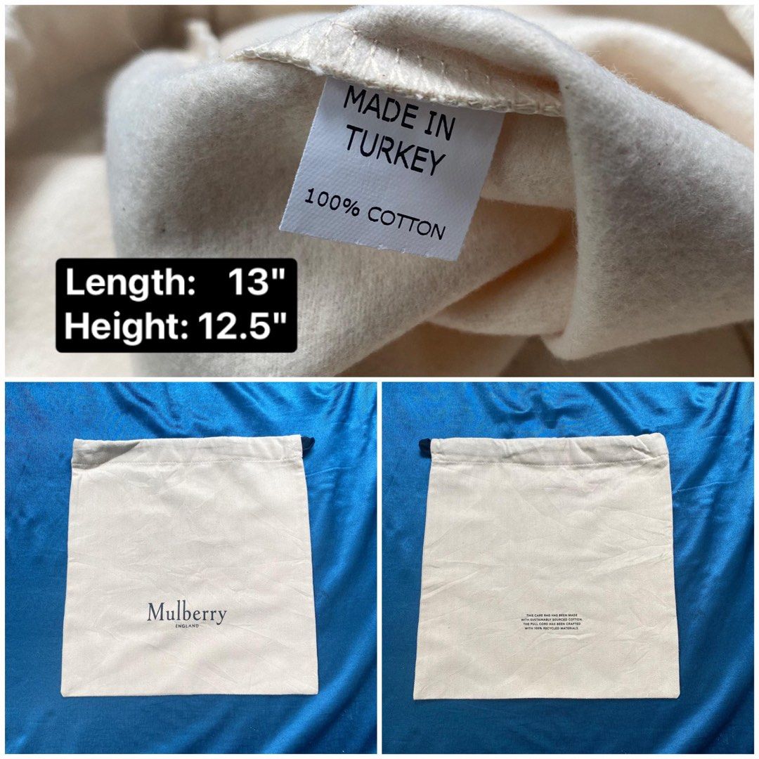 Mulberry dust bag for sale clearance