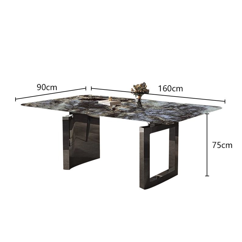 Nice Dining Table Light Luxury Italian Style Rectangular Table High Quality Dining Table Price includes installation