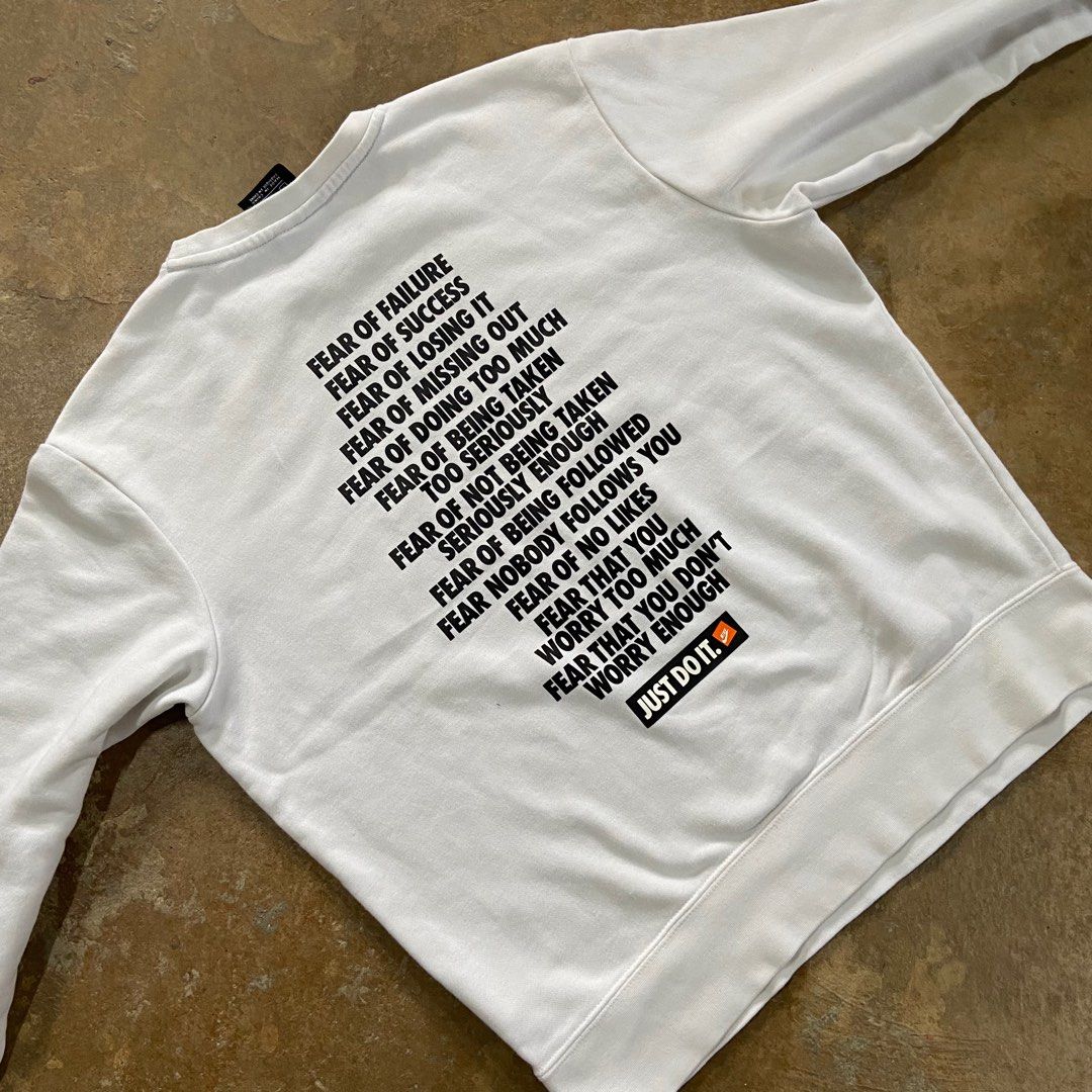 Nike fear best sale of failure sweatshirt