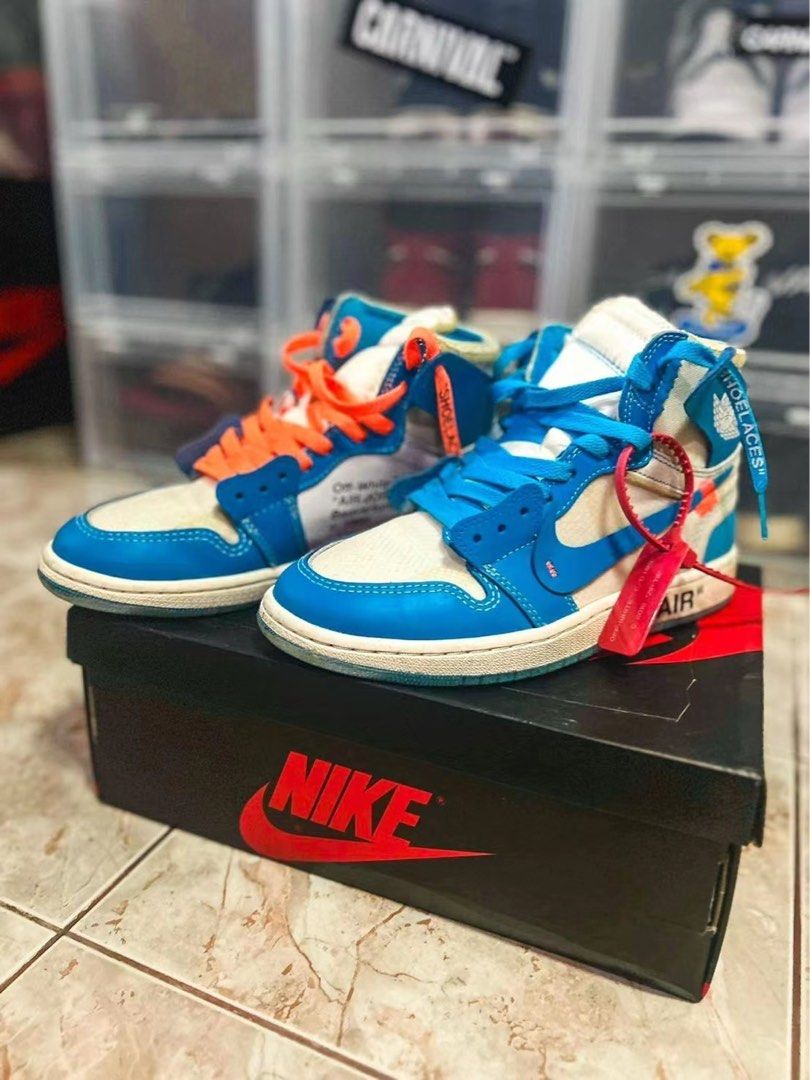 Offwhite Nike Air Jordan 1 UNC Women s Fashion Footwear