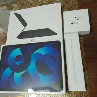 Package take all for 75k ipad air airpods apple pen and keyboard folio