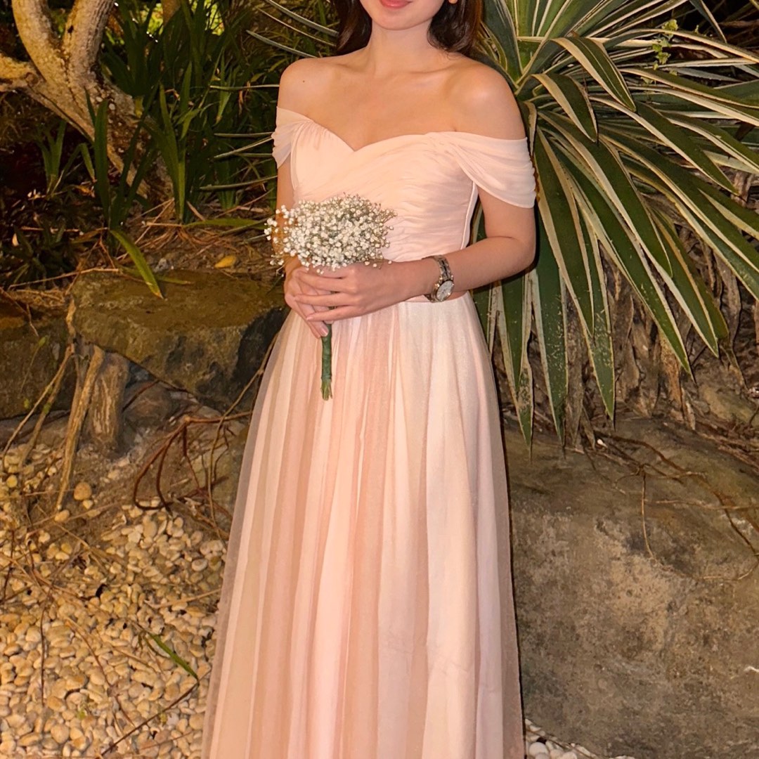 Pink Long Formal Gowns, Pink Party Dresses   fg2673 main image 1