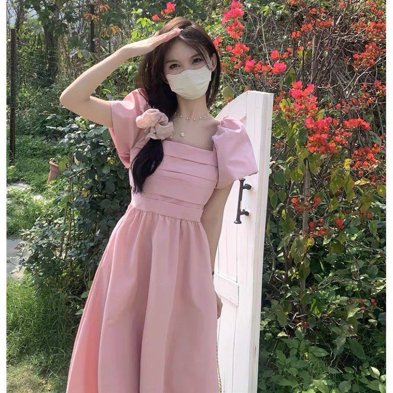Pink top trendy dresses