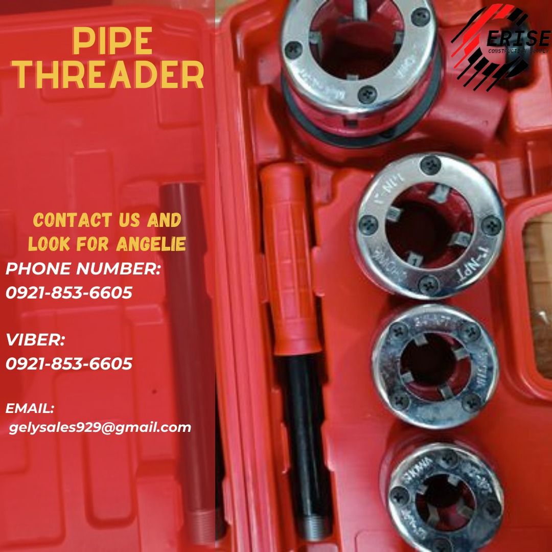 PIPE THREADER, Commercial & Industrial, Construction Tools & Equipment ...