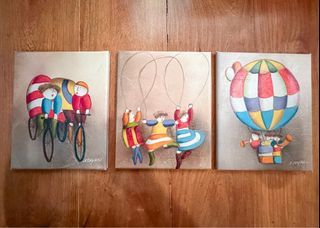 Playful Hand Painted Canvas