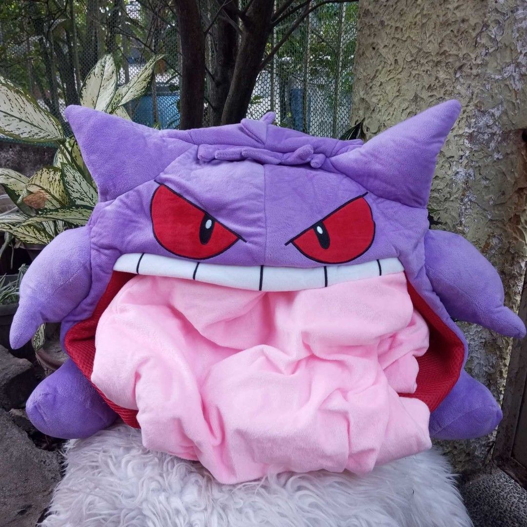 POKEMON Gengar Big Tounge Plush Anime Peripheral L Size Gengar Sleep