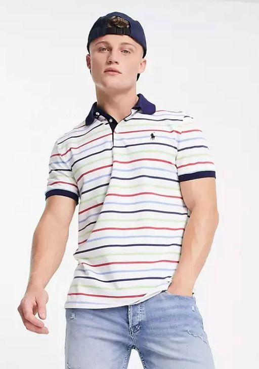 Polo Ralph Lauren Golf icon logo yarn dyed stripe performance