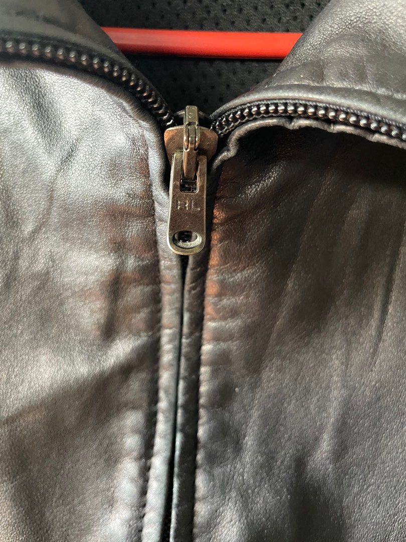 Polo sport sale leather jacket