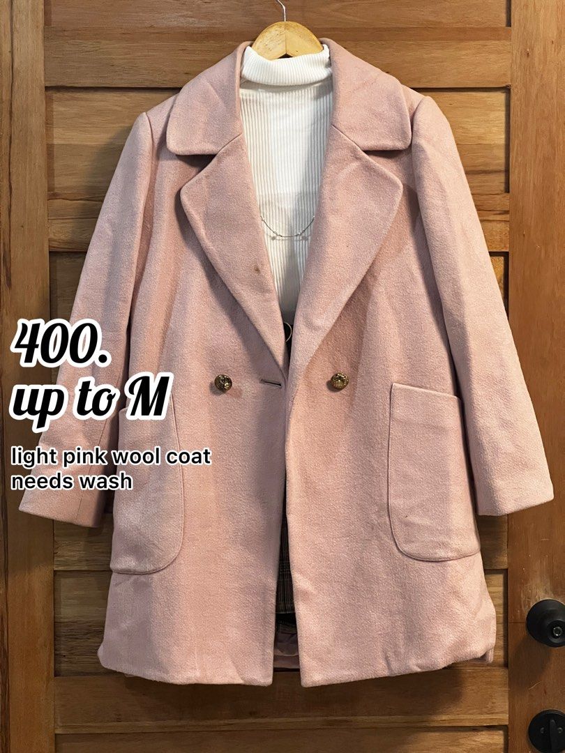 Pink Wool Coat
