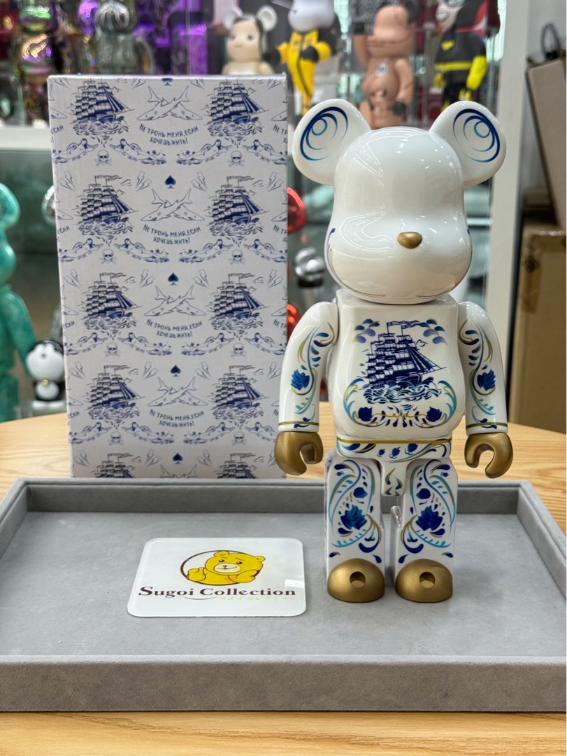 Pre-Order] BE@RBRICK x SSUR 400% bearbrick blue and white
