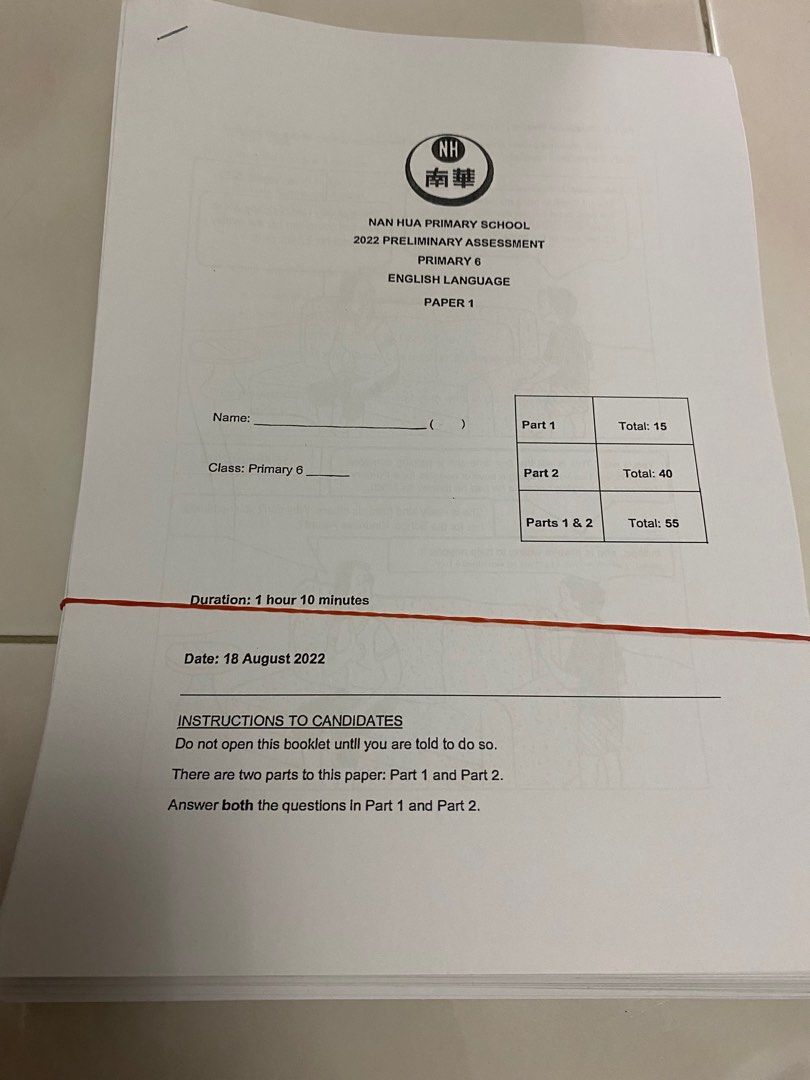 PSLE Past Year Top sch test papers, Hobbies & Toys, Books & Magazines ...