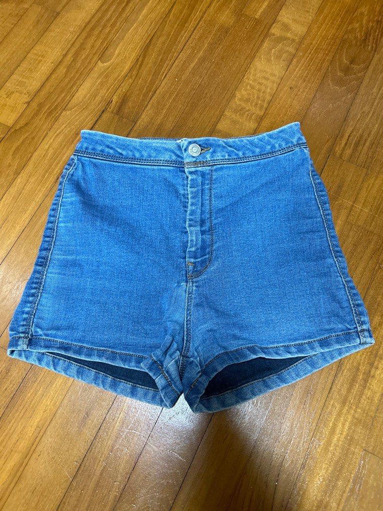 Pull and bear denim shorts discount