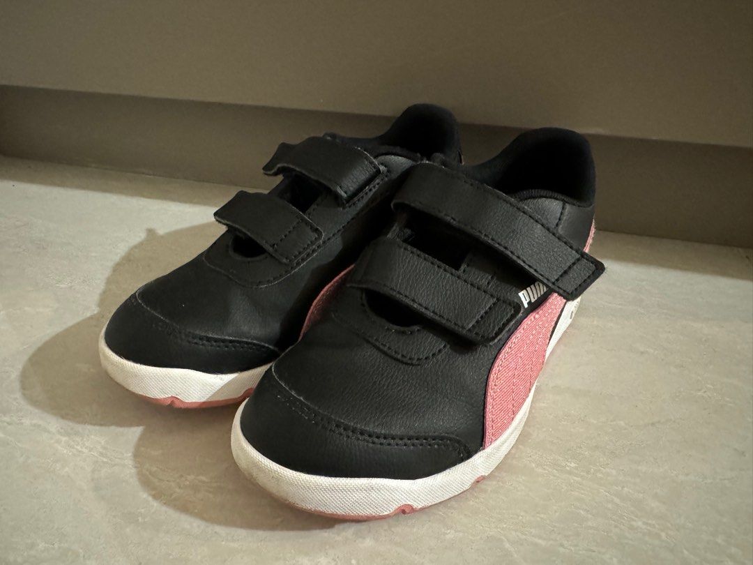 Puma Black Pink Sneaker Babies Kids Babies Kids Fashion on