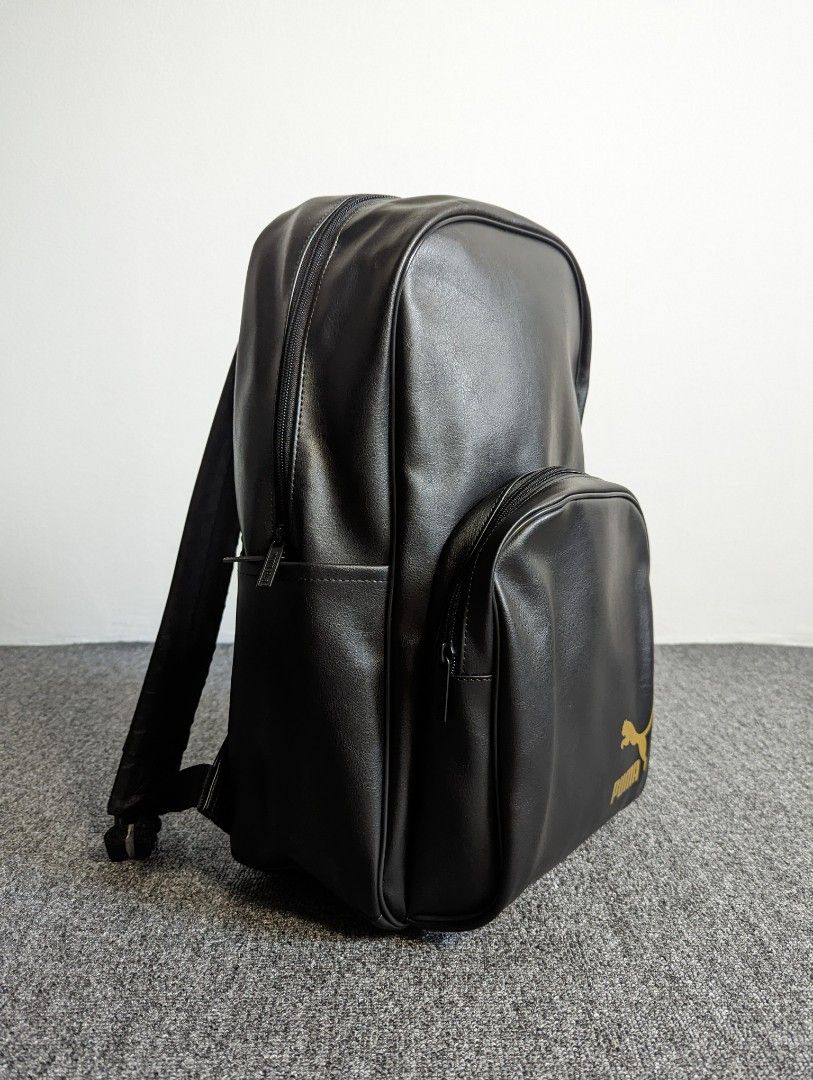 Puma leather backpack hotsell