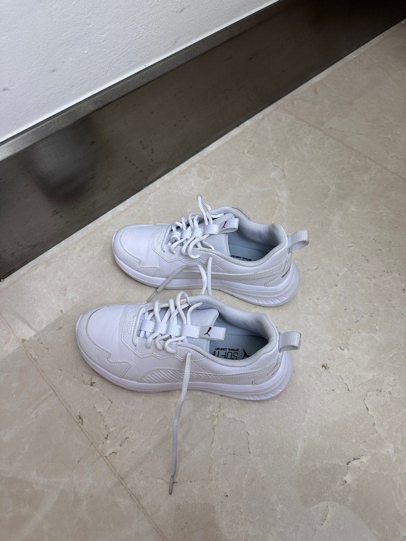 White shoes for girls hotsell puma