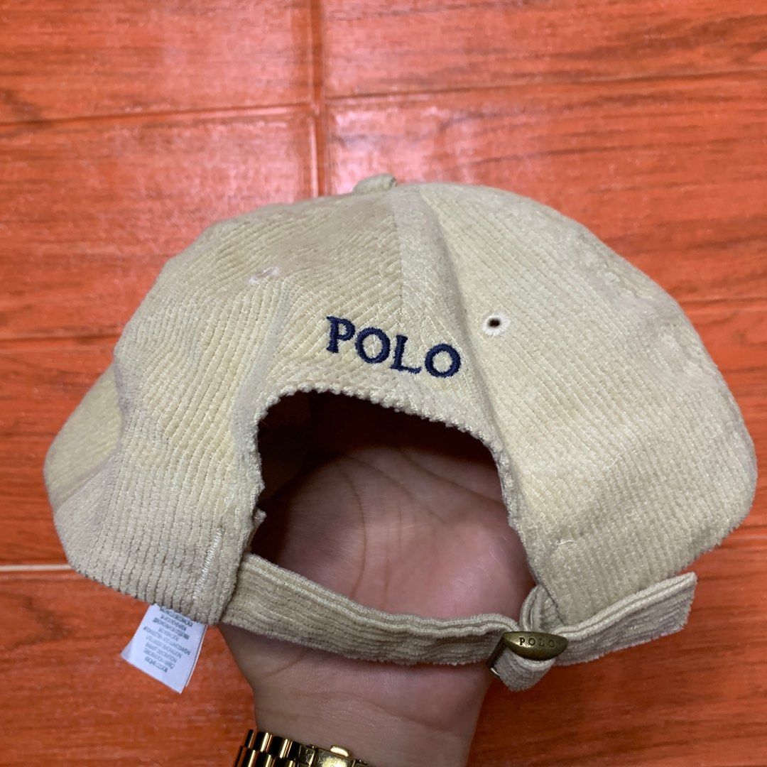 Ralph Lauren RL Corduroy Cap (Category: Caps & Hats) located in Quezon City. Submitted by donklasiko (Listing ID 1279749179, Image 3). Description: Condition: 9.5+/10 Pristine condition Issue: non Refer to the dimension 🤗 NO RETURN, NO EXCHANGE & NO REFUND! Please manage your expectations, this is a secondhand item. What you see is what you get 😊 MOP: GCASH, BDO ONLINE or COD SHIPPING: LALAMOVE, MR SPEEDY, JRS OR LBC. MEET UP: SM NORTH NORTH TO