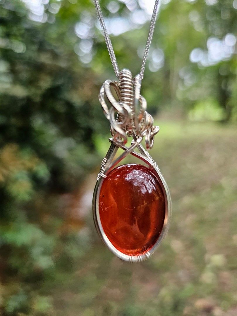 Red amber hotsell necklace