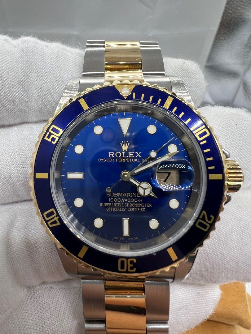 Rolex Submariner 16613LB Bluesy Half Gold Two Tone