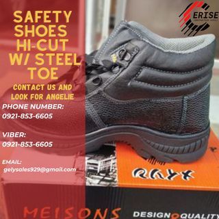 SAFETY SHOES HI-CUT WITH STEEL TOE