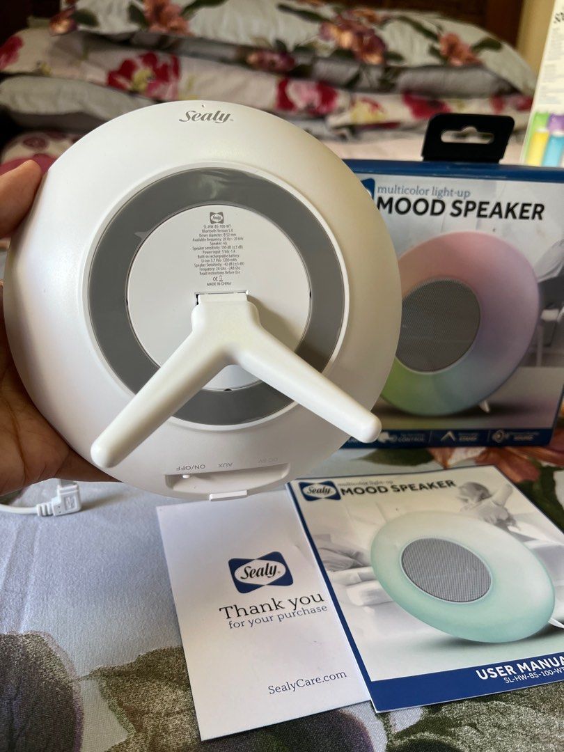 SEALY MOOD SPEAKER MULTICOLOR LIGHTUP, Audio, Soundbars, Speakers