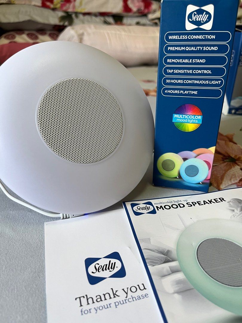 SEALY MOOD SPEAKER MULTICOLOR LIGHTUP, Audio, Soundbars, Speakers