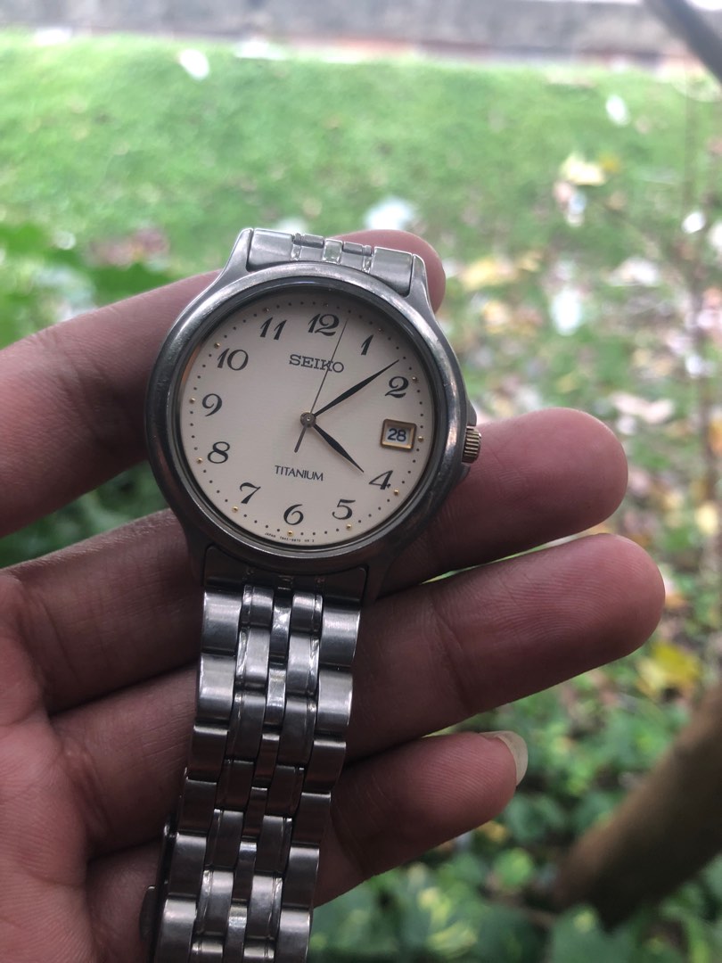 Seiko titanium ladies store watch