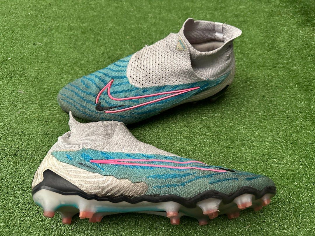 Selling Cheap US9.5 10000 Original PHANTOM GX ELITE DYNAMIC FIT FG Ghost Lace football boots Soccer Shoes Soccer cleats. Nike Grip Knit