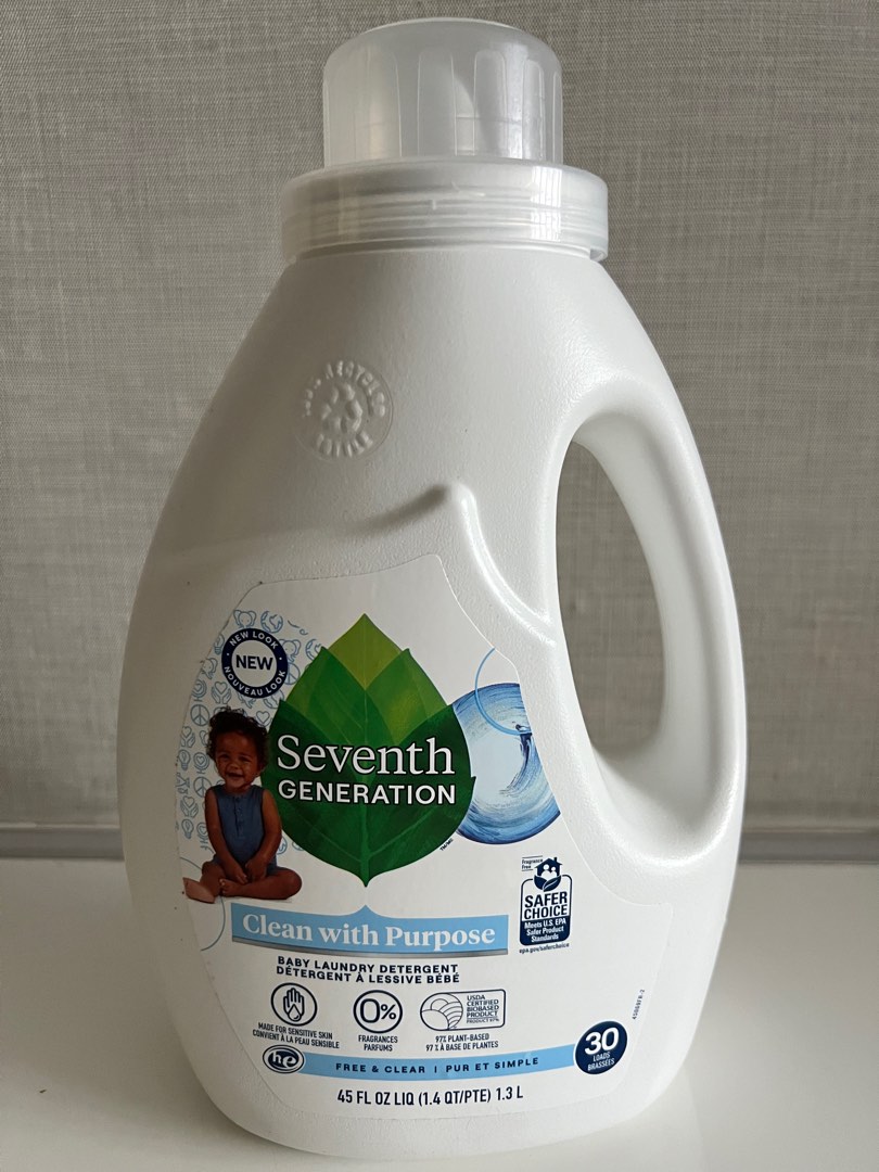 Seventh Generation Baby Laundry Detergent 1.3L Babies Kids