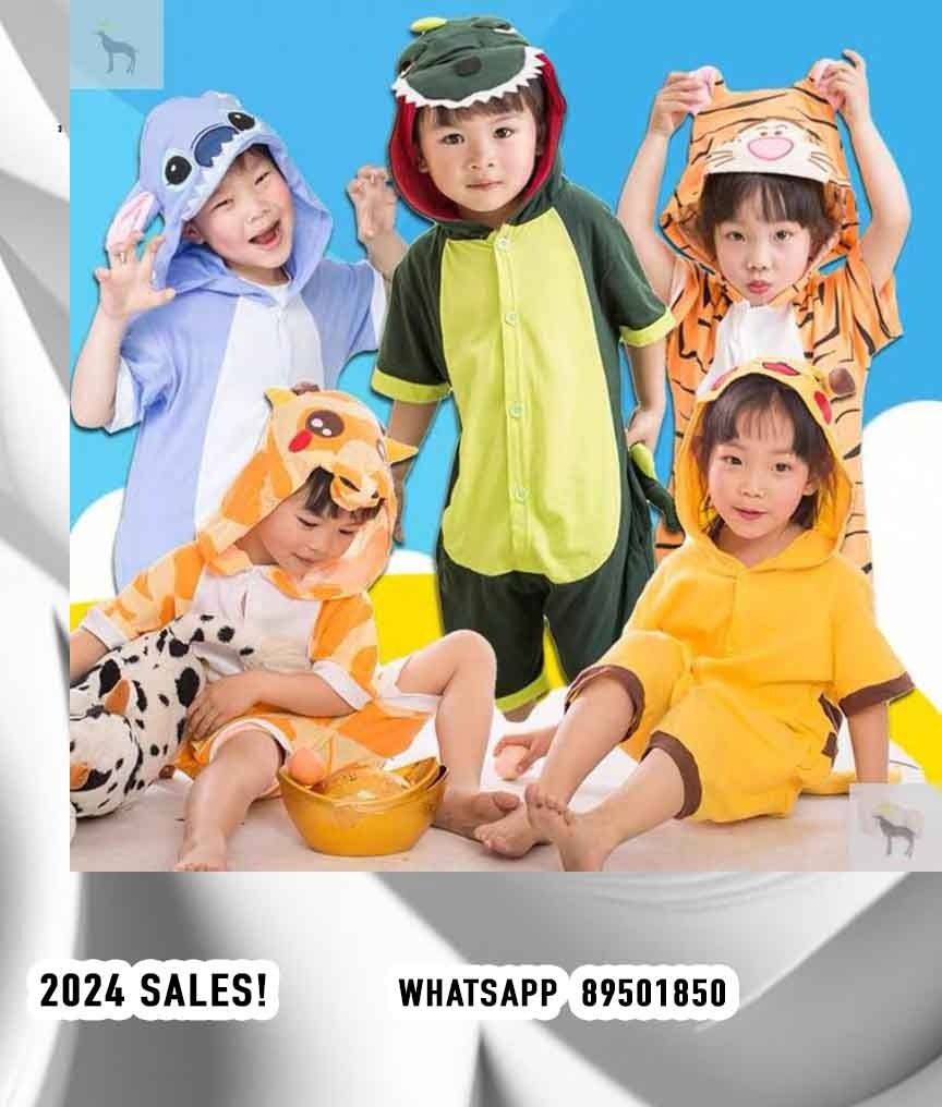 SG SELLER Adult Pajamas Costume Animal Onesie Sleepwear Cow Frog