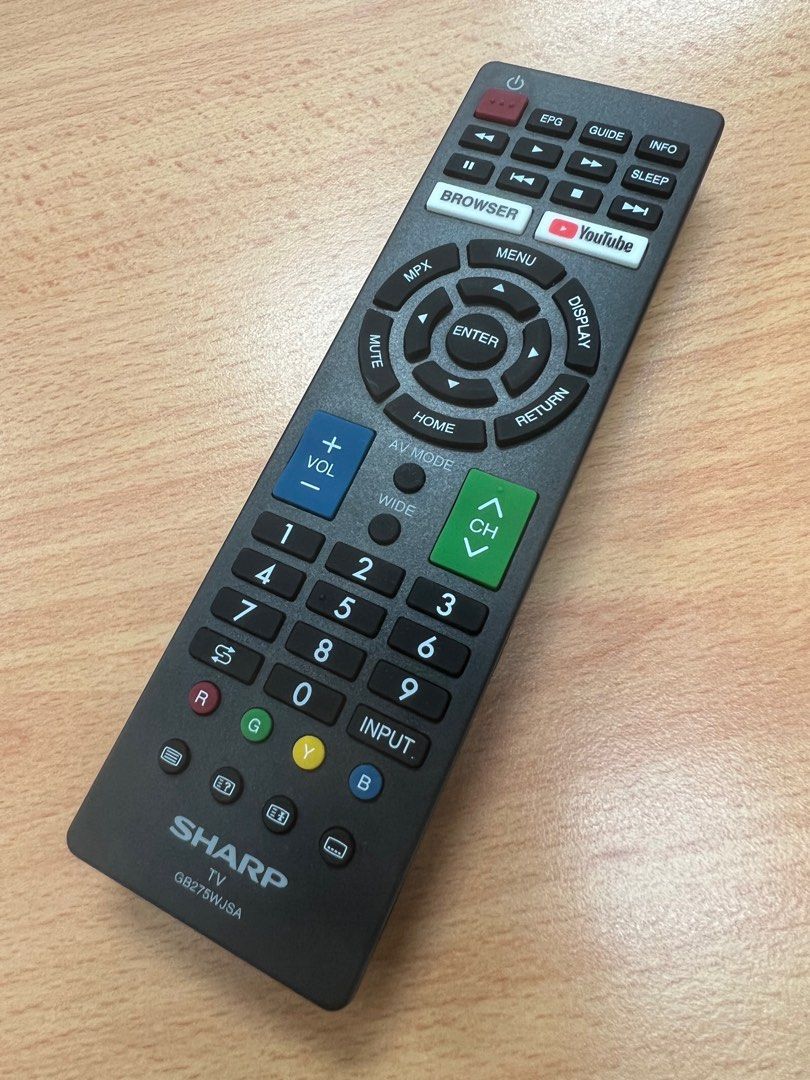 SHARP Original TV remote controller GB275WJSA, TV & Home Appliances, TV