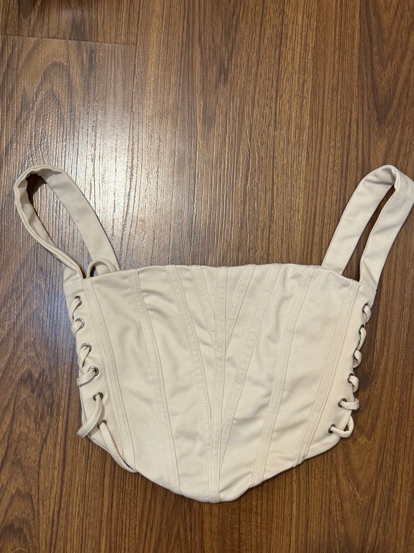 Shein Beige Corset (Category: Others Tops) located in Taytay. Submitted by ac.declutters (Listing ID 1279860852, Image 2). Description: - sold out on the shein app - still good as new - used a few times lang rfs: doesn’t fit me na.