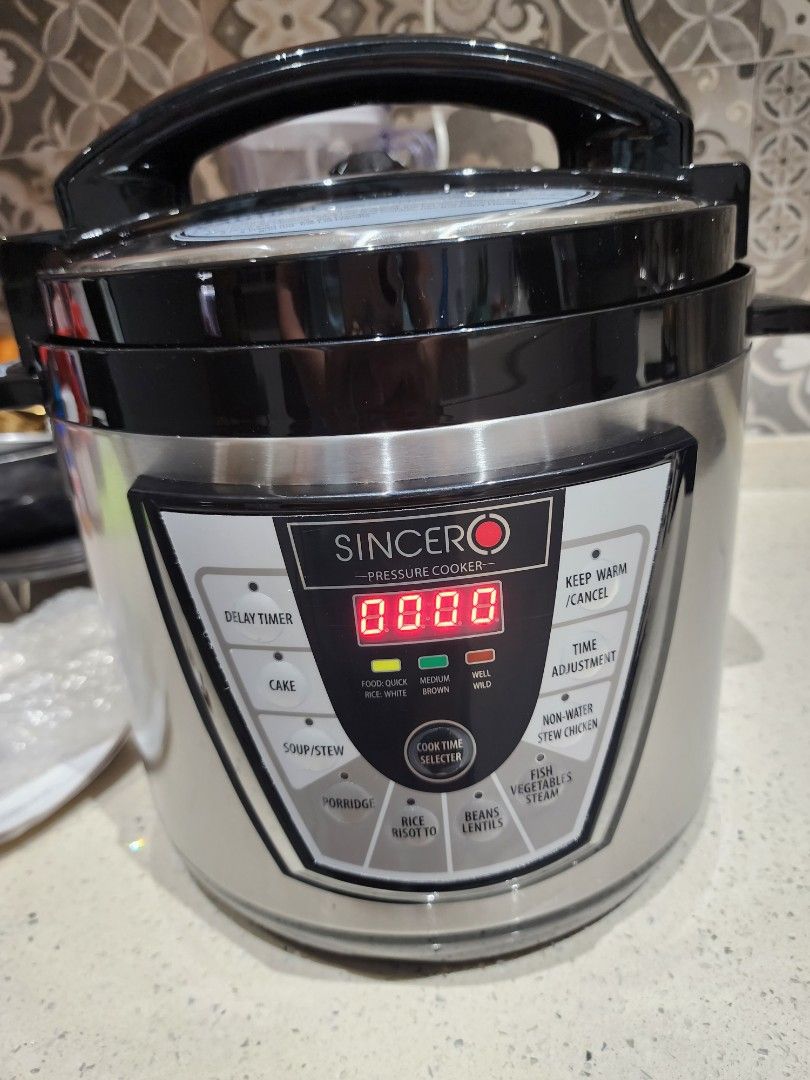 Sincero 6l pressure cooker manual discount