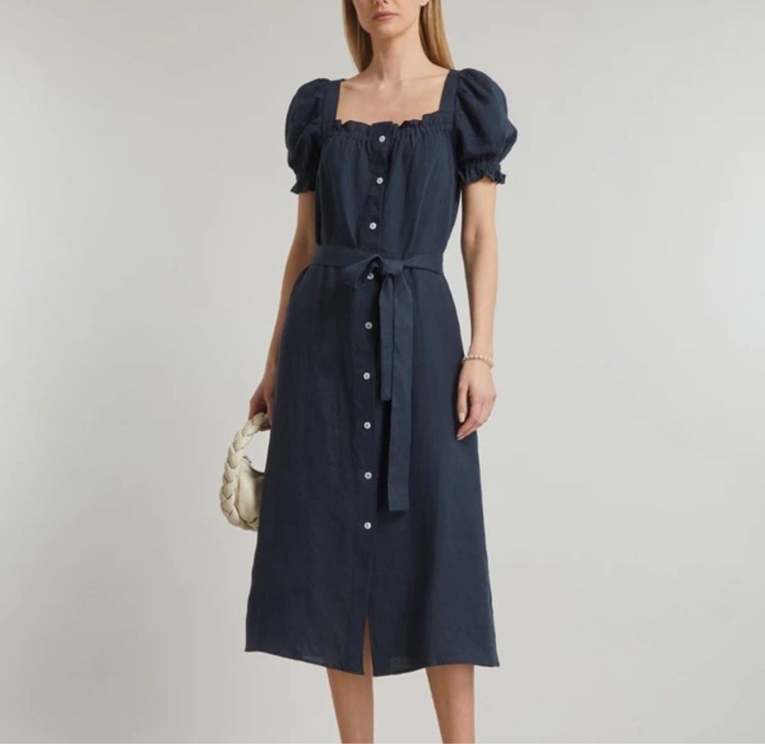 SLEEPER Brigitte Navy Linen Dress, Women's Fashion, Dresses & Sets, Dresses on Carousell SLEEPER Brigitte Navy Linen Dress, Women's Fashion, Dresses & Sets, Dresses on Carousell