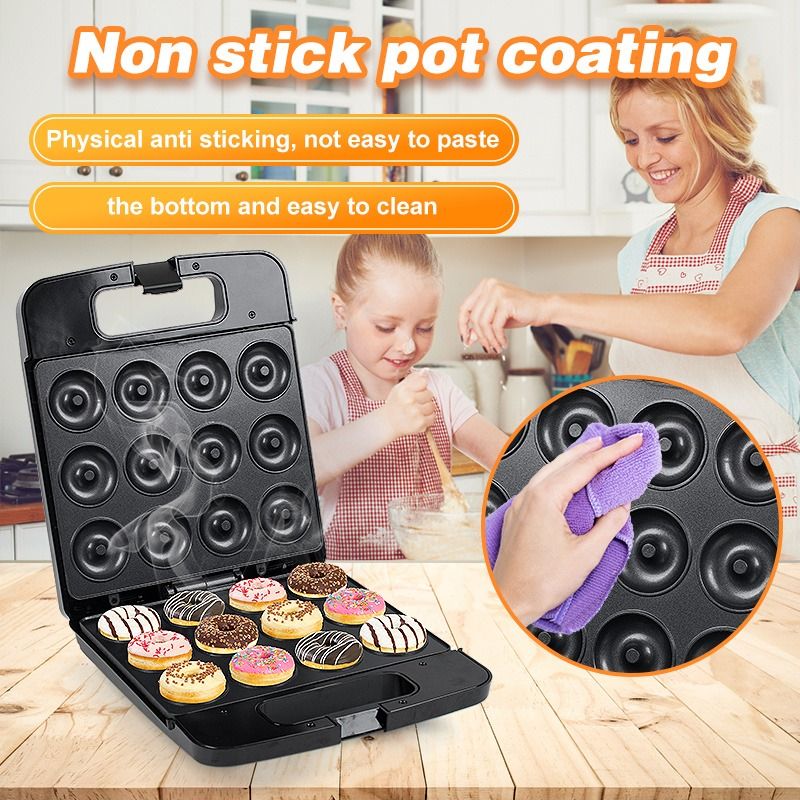 Sokany 12 HOLES DONUT MAKER 1400W (Category: Bakeware) located in Paranaque City. Submitted by ATIS.PH (Listing ID 1279816656, Image 2). Description: 🏡Welcome to SOKANY🏡 Product Specification: 1.Product Name: Mini Donut Maker 2.Brand Name : Sokany 3.Hole Quantity :12 Holes 4.Input Votage :220V 5.Wattage : 1400W 6.Packing Size：36x30x13cm Product Features: The donut machine has the following characteristics: 1. It can be heated to make 12 donuts,