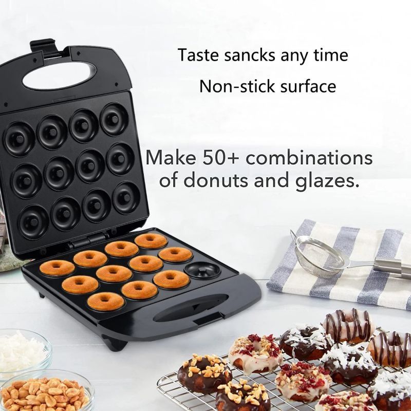 Sokany 12 HOLES DONUT MAKER 1400W (Category: Bakeware) located in Paranaque City. Submitted by ATIS.PH (Listing ID 1279816656, Image 1). Description: 🏡Welcome to SOKANY🏡 Product Specification: 1.Product Name: Mini Donut Maker 2.Brand Name : Sokany 3.Hole Quantity :12 Holes 4.Input Votage :220V 5.Wattage : 1400W 6.Packing Size：36x30x13cm Product Features: The donut machine has the following characteristics: 1. It can be heated to make 12 donuts,