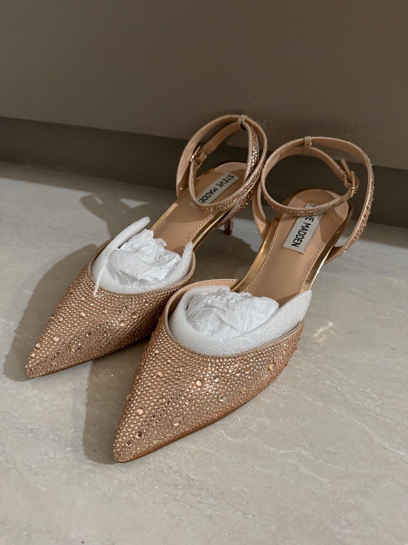 Madden girl rose gold glitter heels online