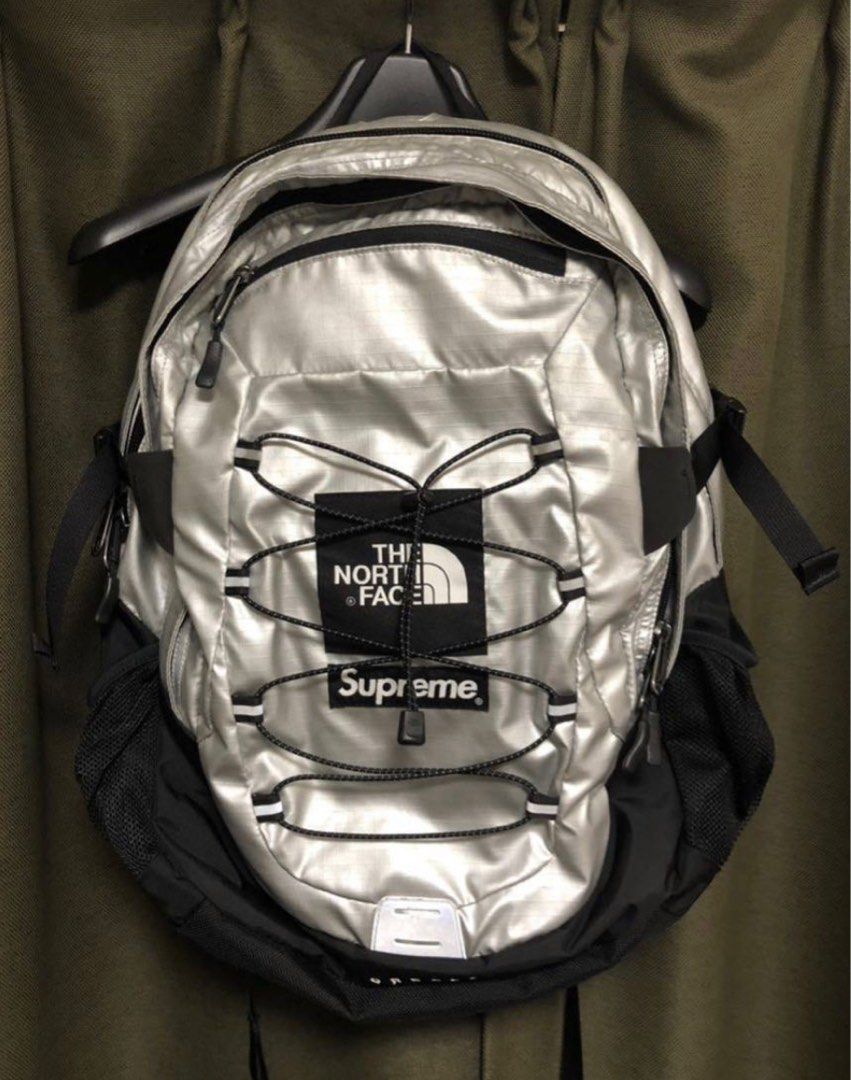 Supreme the north face backpack metallic borealis