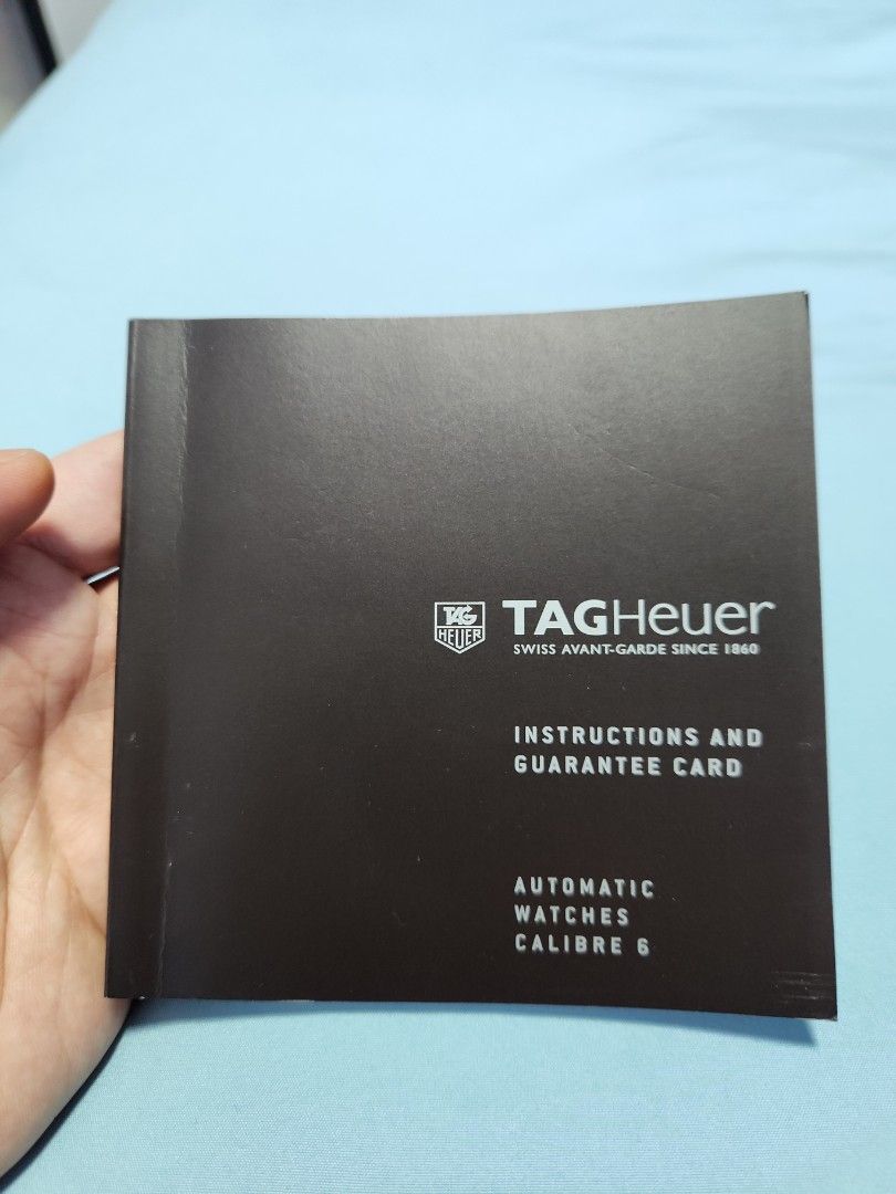BN Tag Heuer Automatic Watch Manual Booklet Calibre 3 4 5 6 7