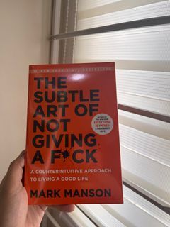 The subtle art of not giving a fck book
