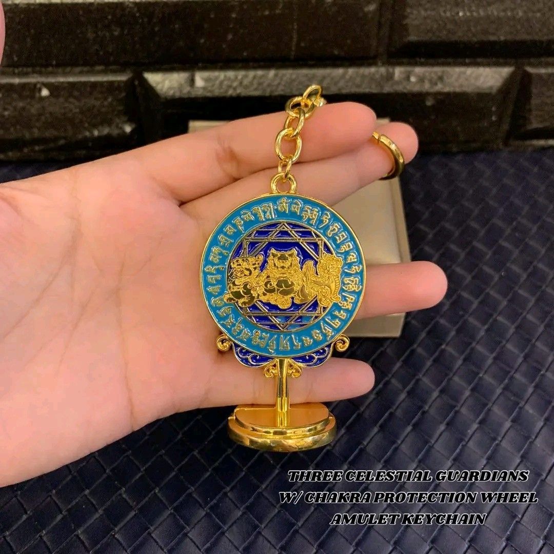 Three celestial guardians amulet keychain, Women's Fashion, Watches ...