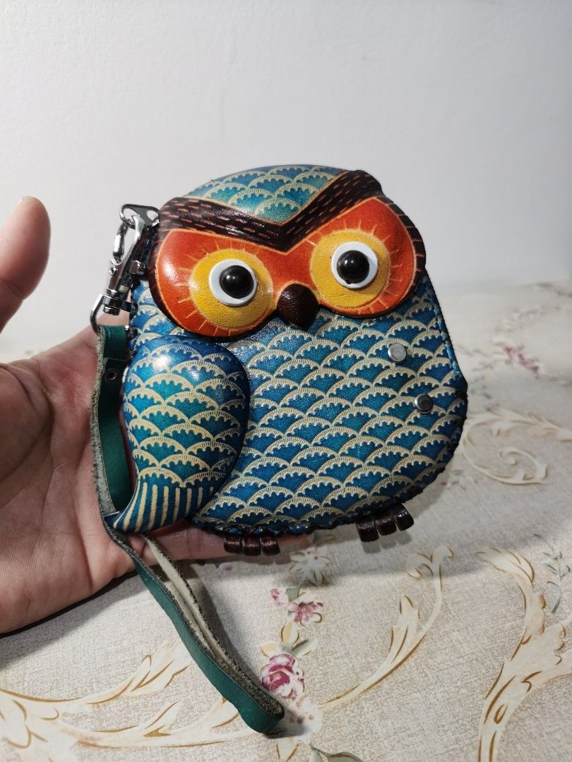 Leather owl coin purse new arrivals