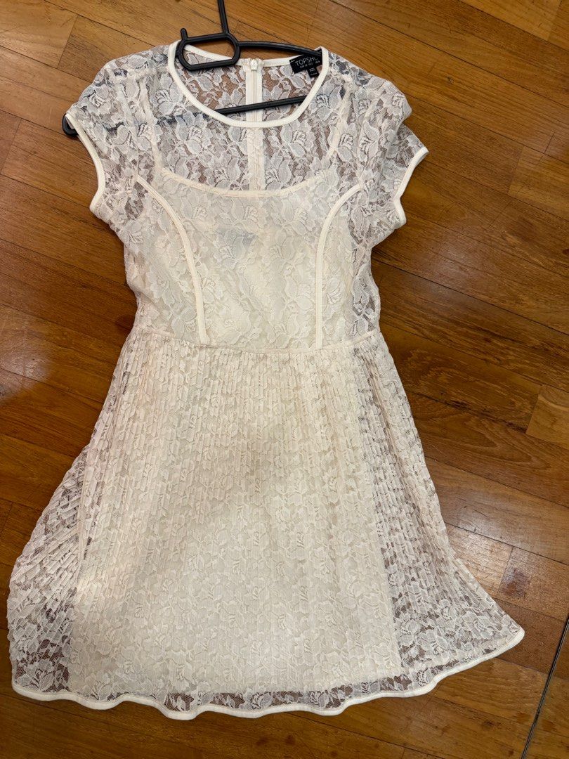 Topshop white hotsell lace dress