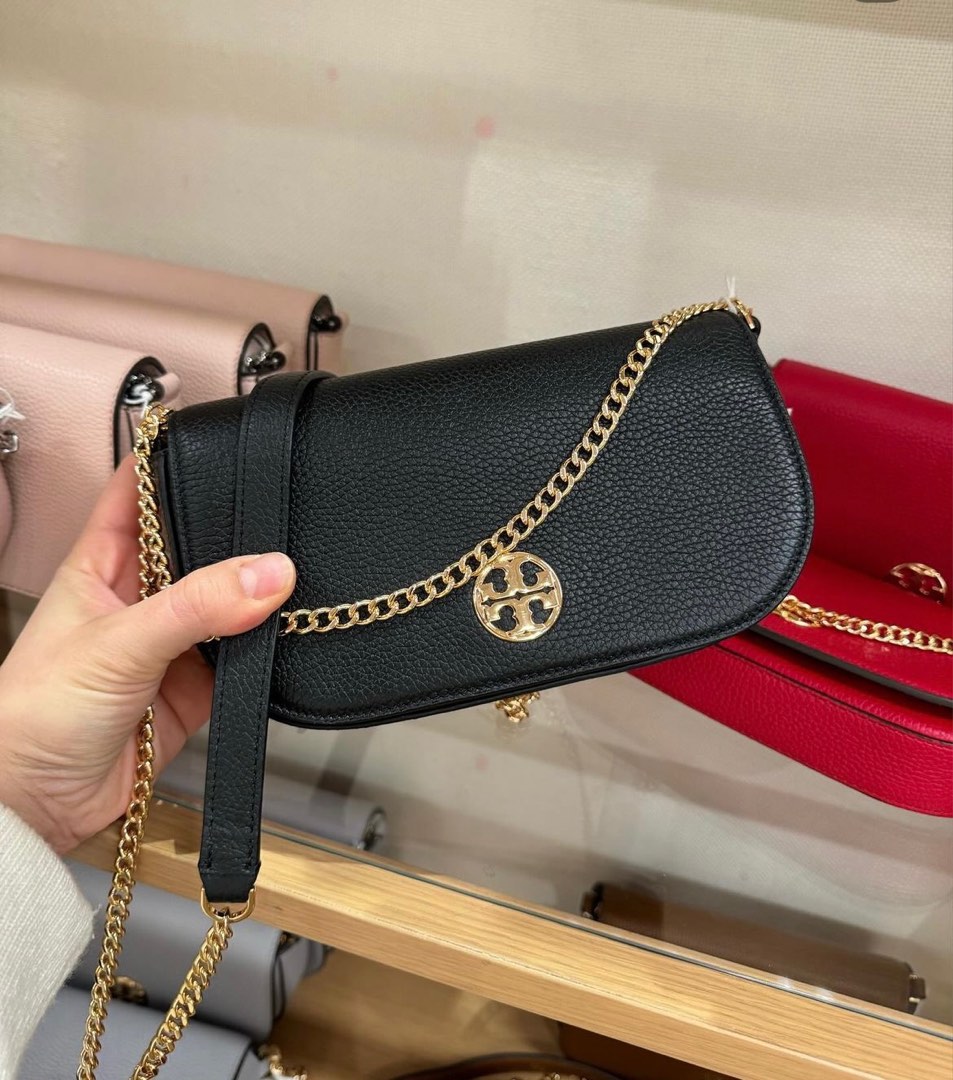Tory burch chelsea clearance crossbody black