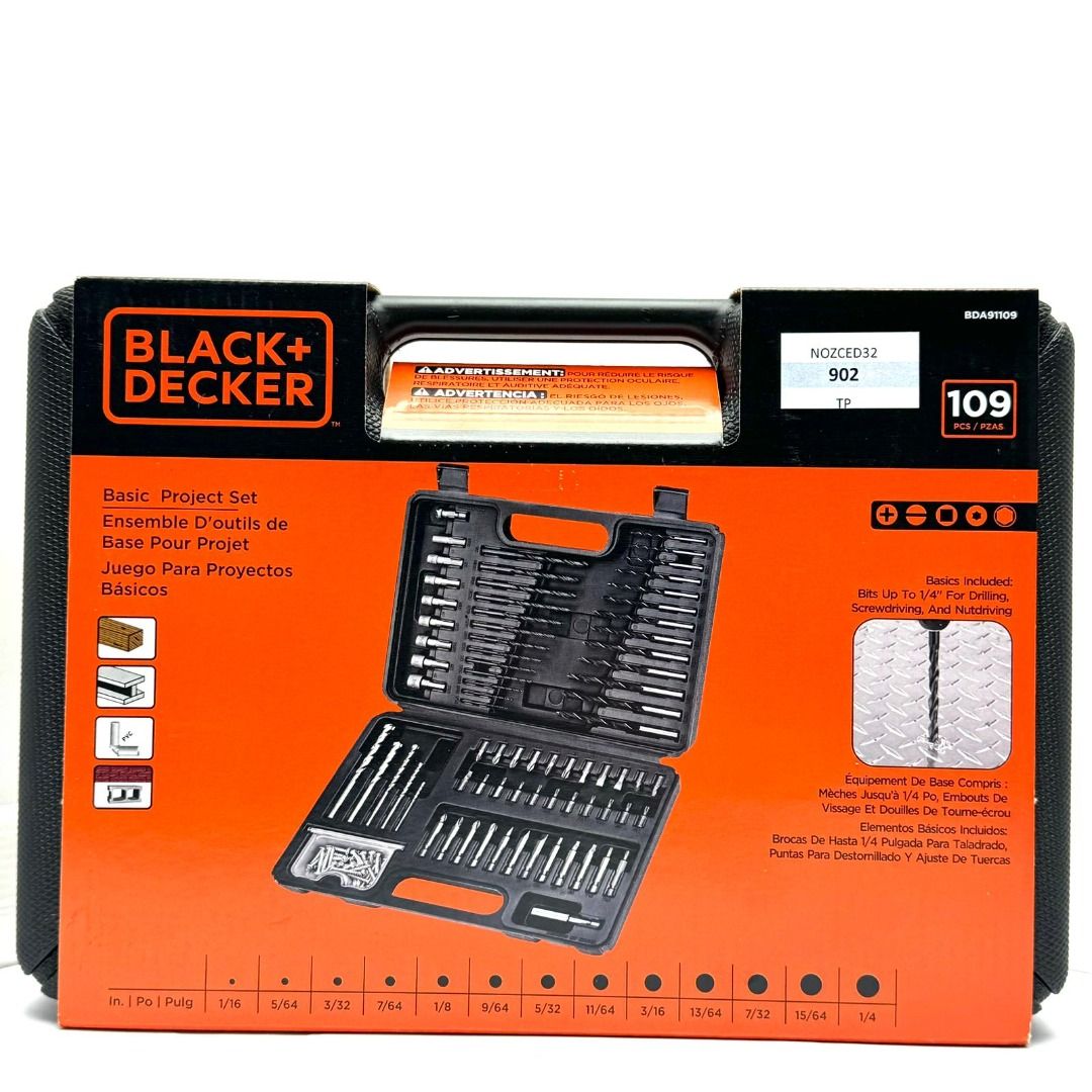 Black & decker black and best sale decker bda91109 combination set